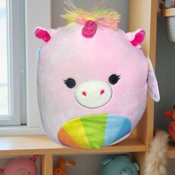 NWT Amor the Unicorn Pink Rainbow  8" Squishmallow - Picture 1 of 4